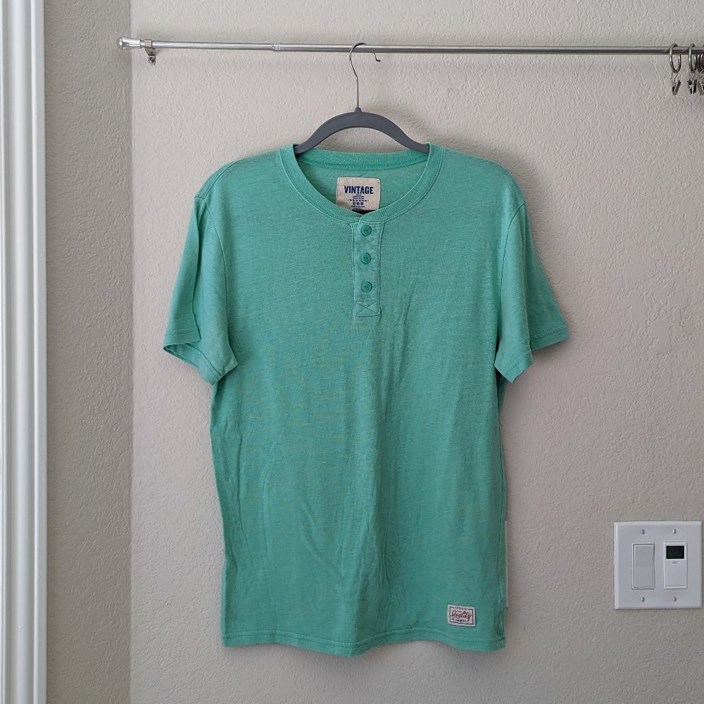 Vintage Old Navy Henley Tee in Green